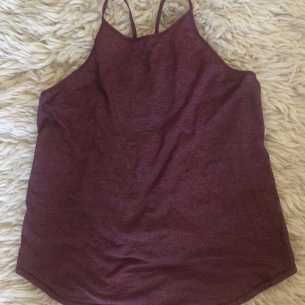 Maroon lululemon tank top